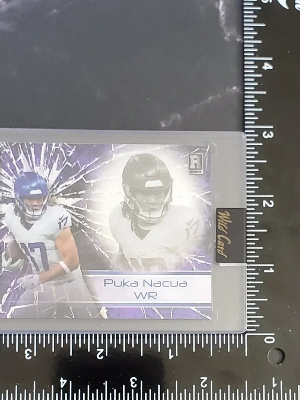 Puka Nacua 2023 Wild Card Football Smashing Encased /75  RC AS-PN   Rams